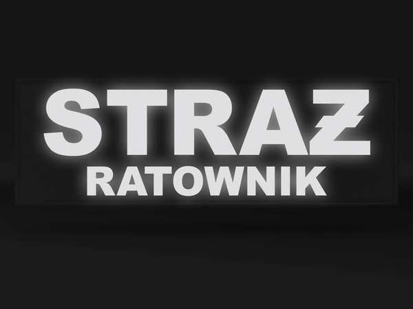 STRAŻ RATOWNIK naszywka odblaskowa