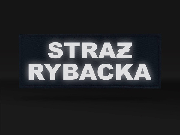 STRAŻ RYBACKA emblemat odblaskowy 