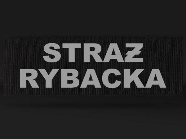 STRAŻ RYBACKA emblemat odblaskowy