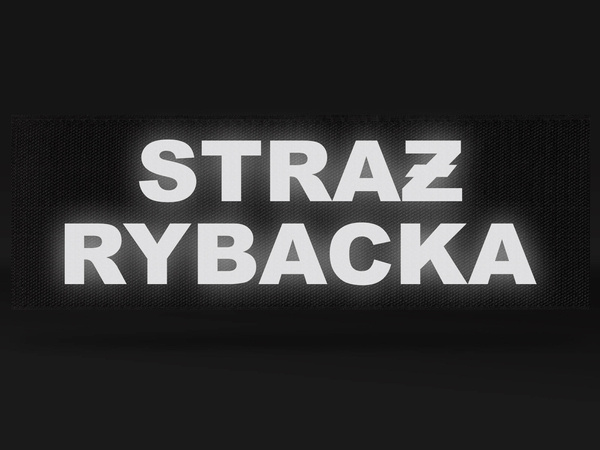 STRAŻ RYBACKA emblemat odblaskowy