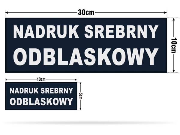 STRAŻ RYBACKA zestaw emblematów odblaskowych