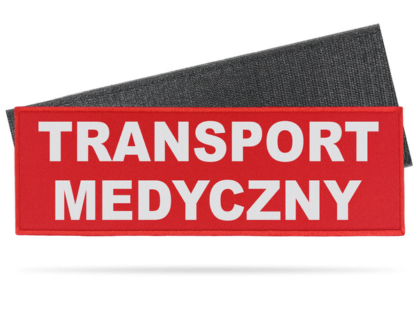 TRANSPORT MEDYCZNY naszywka odblaskowa