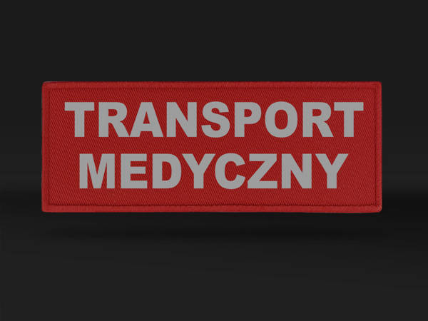 TRANSPORT MEDYCZNY naszywka odblaskowa