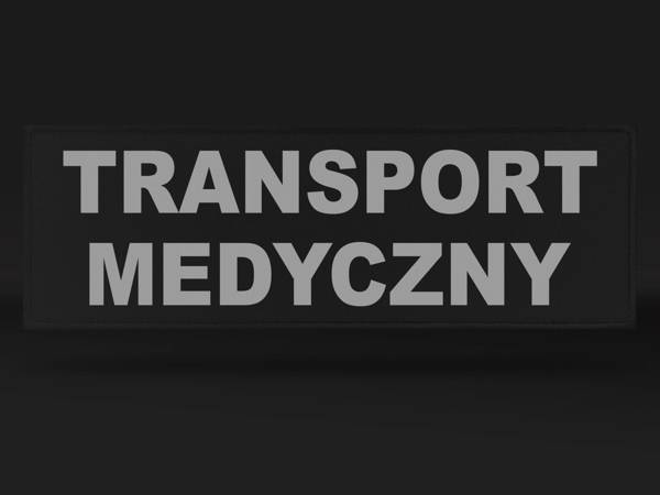 TRANSPORT MEDYCZNY naszywka odblaskowa