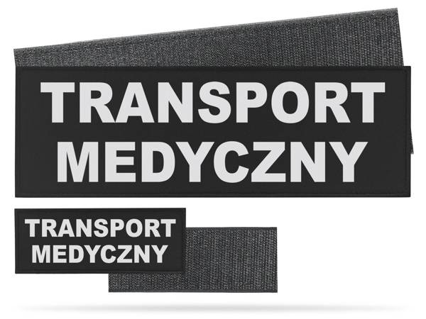 TRANSPORT MEDYCZNY zestaw naszywek odblaskowych