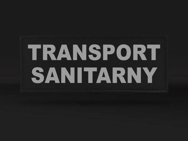 TRANSPORT SANITARNY naszywka odblaskowa