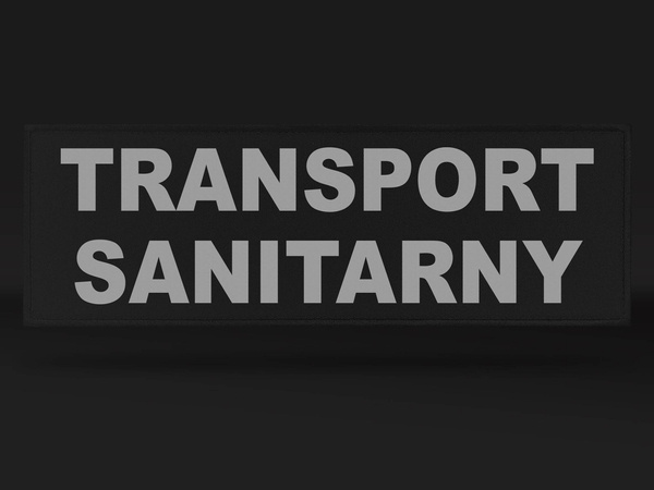 TRANSPORT SANITARNY naszywka odblaskowa