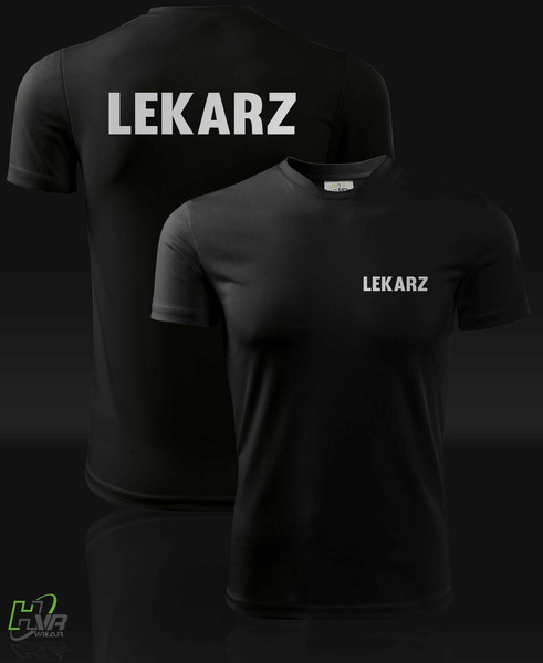 Termoaktywna koszulka T-shirt nadruk LEKARZ