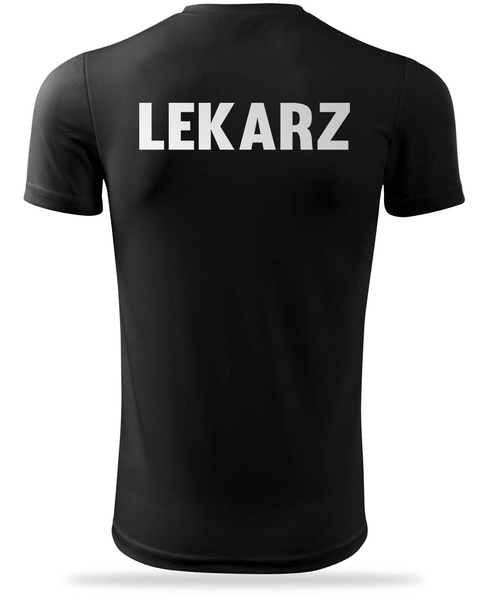 Termoaktywna koszulka T-shirt nadruk LEKARZ