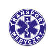 Komplet 5szt naklejek medycznych odblaskowych – TRANSPORT MEDYCZNY - 5cm