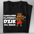 Koszulka bawełniana T-shirt nadruk IMIĘ - NAJWIĘKSZY DZIK NA SIŁCE