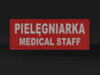 PIELĘGNIARKA MEDICAL STAFF naszywka odblaskowa