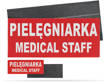 PIELĘGNIARKA MEDICAL STAFF zestaw naszywek odblaskowych