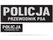 POLICJA PRZEWODNIK PSA zestaw emblematów odblaskowych