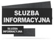 SŁUŻBA INFORMACYJNA zestaw naszywek odblaskowych