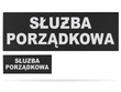 SŁUŻBA PORZĄDKOWA zestaw naszywek odblaskowych