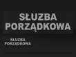 SŁUŻBA PORZĄDKOWA zestaw naszywek odblaskowych