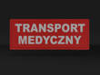 TRANSPORT MEDYCZNY naszywka odblaskowa