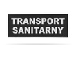 TRANSPORT SANITARNY naszywka odblaskowa